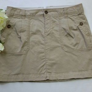 Old Navy Women Stretch Skirt Size 12 Khaki Beige
